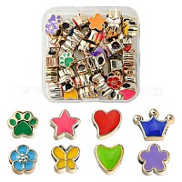 40 шт. 8 стиля уф-покрытие акриловые европейские бусины&nbsp;OACR-FS0001-55