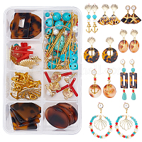 SUNNYCLUE DIY Cellulose Acetate(Resin) Earring Making Kits 