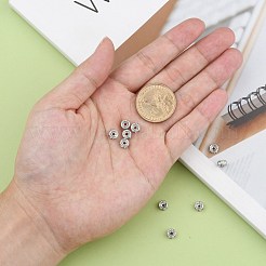 Разделительные бусины из хирургической нержавеющей стали 316 с кристаллами и стразами STAS-N032-06P