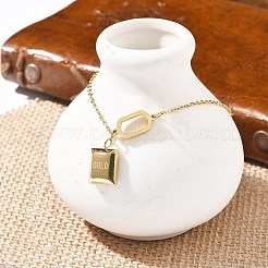 304 нержавеющая сталь цепи браслеты с подвесками для женщин&nbsp;BJEW-U021-11G