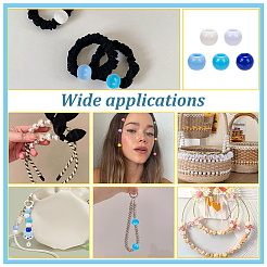 200шт 5 стиля акриловые европейские бусины MACR-NB0001-31