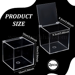 Прозрачная акриловая крышка коробки&nbsp;CON-WH0095-86A