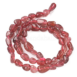 Природного кварца клубники нитей бисера G-D329-A01