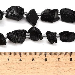 Rohe raue natürliche schwarze Turmalinperlenstränge&nbsp;GG-CBA0B77-A05-01
