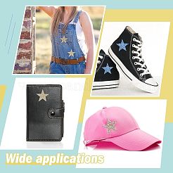 20 шт. 10 шт. тканевые нашивки со стразами и звездами&nbsp;DIY-NB0006-05