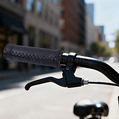 1 par de fundas de manillar de cuero sintético para bicicleta&nbsp;FIND-CL0001-64A