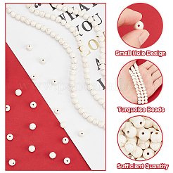 230шт 3 стиля синтетические бирюзовые бусины TURQ-AR0001-20A