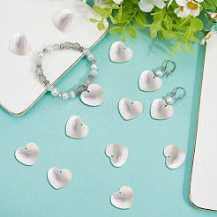 20 шт. подвески-ракушки из натуральной черной губной помады&nbsp;BSHE-SC0001-26