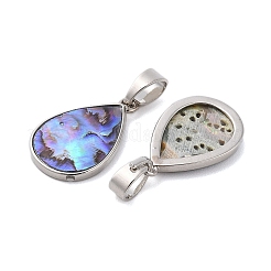 Подвески из натуральной ракушки пауа&nbsp;KK-E059-15P