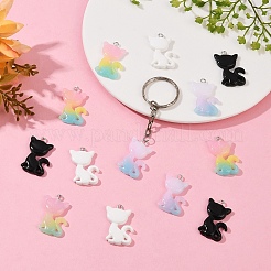 20шт 4 цвета подвески из смолы&nbsp;RESI-YW0004-14