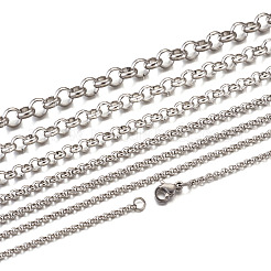 Stahl-Rolo-Kette für Halskette&nbsp;MAK-TA0001-02P