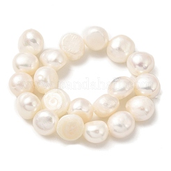 Fili di perle di perle d'acqua dolce coltivate naturali&nbsp;PEAR-A006-10B