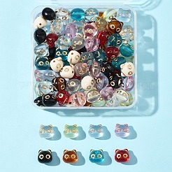 110шт 11 цвета прозрачные акриловые бусины MACR-FS0002-07