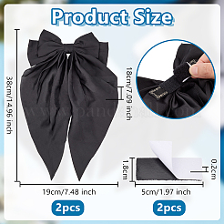 2 шт. бант из космической хлопковой ленты&nbsp;DIY-OC0014-46