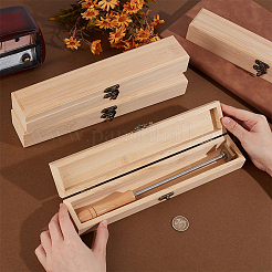 4 шт. бамбуковая и деревянная откидная крышка-коробка&nbsp;CON-OC0001-71