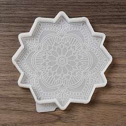 Мандала цветок коврик для чашки силиконовые Молды&nbsp;LS-SIMO-H144-01B