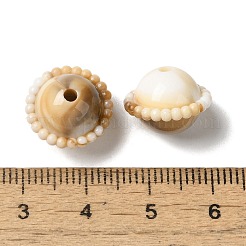 Непрозрачные двухцветные акриловые бусины&nbsp;OACR-G042-02