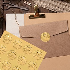 34 Blatt selbstklebende Aufkleber mit Goldfolienprägung&nbsp;DIY-WH0509-080