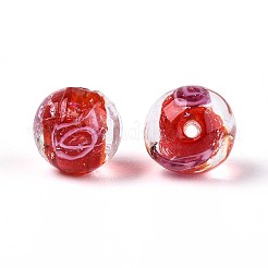 Ручной работы бусины фольги LAMP-T021-33D