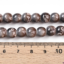 Выпечка окрашенные стеклянные бусины пряди&nbsp;DGLA-N008-8mm-09