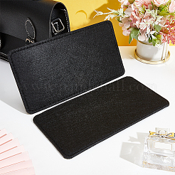 フェルトインサートバッグボトム  クッションパッド  長方形  ブラック  35x18x0.45cm&nbsp;LS-DIY-WH0308-167C-04