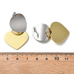 Латунные болтающиеся серьги EJEW-S262-04GP