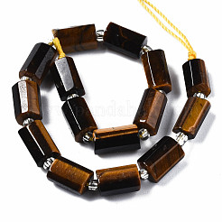 Природных тигровый глаз бисер нитей G-S376-010