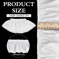 Хлопковая плиссированная кружевная лента OCOR-FG0002-63B-02