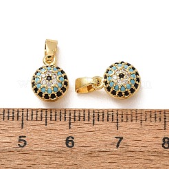 Messing Mikropflaster bunte Zirkonia Charms&nbsp;CU-CBADD64-13G