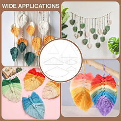 1 набор шаблонов для резки акрилового макраме&nbsp;DIY-BC0014-26A