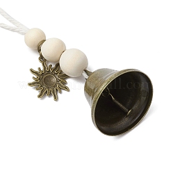 Ornamenti appesi a forma di campana di ferro&nbsp;HJEW-JM02523-03