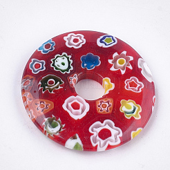 Бусины ручной работы подвески тысячецветник&nbsp;LAMP-S191-13