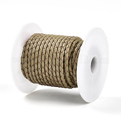 Cordoncino di cuoio intrecciato bovina&nbsp;NWIR-N005-01O-3mm