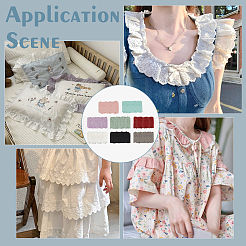 12 ярд двухцветного хлопкового кружева OCOR-FG0002-64