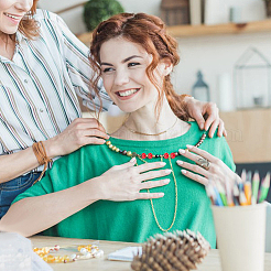 7 нити 7 стилей непрозрачных однотонных стеклянных бусин&nbsp;EGLA-GO0001-02A