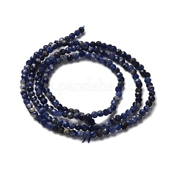 Природный содалит бисер нитей G-RM2025-A19-2mm-B