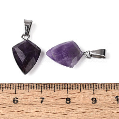 Подвески из натурального аметиста &nbsp;G-N349-18P-01