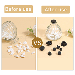 20 шт. 5 заглушки для отверстий из силикона&nbsp;AJEW-GF0008-06A