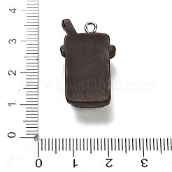 Pendentifs en résine opaque&nbsp;RESI-G131-02B