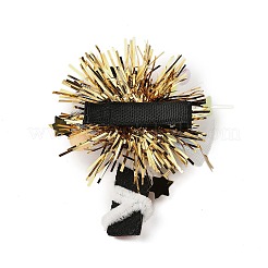 Tema natalizio glitter feltro tessuto coccodrillo fermaglio per capelli&nbsp;PHAR-U002-01C