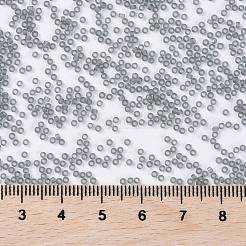 MIYUKIラウンドロカイユビーズ  日本製シードビーズ  15/0  （rr152f）マット透明グレー  1.5mm  穴：0.7mm  約27777個/50g&nbsp;SEED-X0056-RR0152F