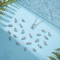 60 шт. 2 стиля латунные подвески с прозрачным кубическим цирконием&nbsp;KK-AR0001-81