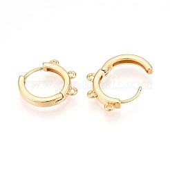 Латунная серьга-кольцо KK-N261-61G