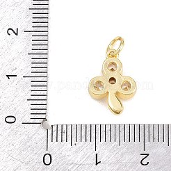 Messing micro pave klare zirkonia anhänger&nbsp;KK-H273-38G-02