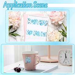 Узор из цветов для домашних животных самодельный альбом декоративные клейкие ленты&nbsp;DIY-WH20011-96D