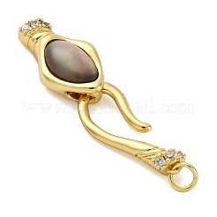 Застежки-крючки S-образные из латуни KK-U059-26G-01