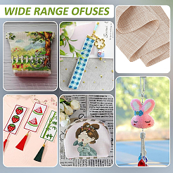 Kreuzstichtuch aus PVC und Polyester&nbsp;DIY-WH0010-51C