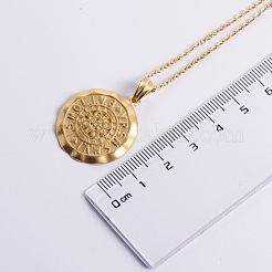 Винтажные панк-ожерелья из нержавеющей стали с медалью святого Бенедикта для мужчин UH5860