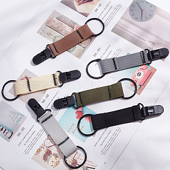 6 шт. 6-цветный сплавной зажим для шляпы для путешествий&nbsp;FIND-GO0001-18