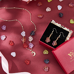 120шт 8 цвета стеклянные бусины&nbsp;GLAA-FH0001-77